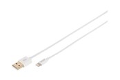 Kabel USB - DIGITUS Lightning cable - Lightning / USB - 1 m - DB-600106-010-W