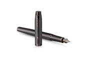 Przybory do pisania i rysowania - Parker IM Monochrome Fountain Pen | Gun Metal Finish and Trims | Fine Nib | Blue Ink | Gift Box - 2172958