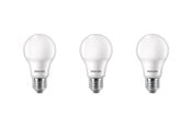 Zarówka LED - Philips Żarówka światła LED Standard 4.9W/827 (40W) Frosted 3-pack E27 - 929003540253
