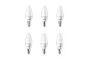 Zarówka LED - Philips Żarówka światła LED Kerte 4.9W/827 (40W) 6-pack E14 - 929003541136