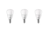 Zarówka LED - Philips Żarówka światła LED P45 4.9W/827 (40W) 3-pack E14 - 929003546593