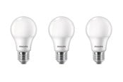 Zarówka LED - Philips Żarówka światła LED 8W/827 (60W) frosted 3-pack E27 - 929002306207