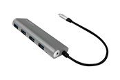 USB hub - LogiLink USB-C 3.1 hub 4 port USB hub - 4 - USB 3.2 - Szary - UA0309
