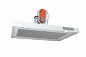 Wyciagi powietrza - THERMEX Airslim, 600 mm, Central ventilation, White - 530.23.1001.2
