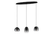 Lampy - EGLO AGUILARES long table pendant oak/smoke - 900195