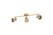 Lampy - EGLO SERAS spot GU10 3x240lm brushed brass *DEMO* - 900172