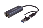 Adapter Sieciowy (karta sieciowa, serwer druku, itp.) - D-Link DUB-2315 - network adapter - USB-C / Thunderbolt 3 - 2.5GBase-T x 1 - DUB-2315