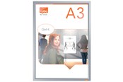 Konferencja i prezentacja - Nobo Ramka zatrzaskowa Impression Pro na plakat A3, z aluminiowym obramowaniem - 1915577