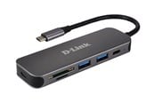 USB hub - D-Link DUB-2325 - hub - with card reader - 5 ports USB hub - 5 - Szary - DUB-2325/E