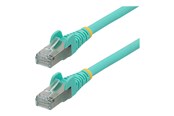 Kabel sieciowy - StarTech.com 2m CAT6a Ethernet Cable - 2 m - aqua - Niebieski - 2m - NLAQ-2M-CAT6A-PATCH