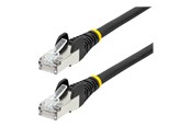 Kabel sieciowy - StarTech.com 1m CAT6a Ethernet Cable - 1 m - black - Czarny - 1m - NLBK-1M-CAT6A-PATCH
