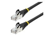 Kabel sieciowy - StarTech.com 50cm CAT6a Ethernet Cable - 50 cm - black - Czarny - 0.5m - NLBK-50C-CAT6A-PATCH