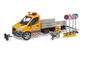 Samochody i pojazdy - Bruder MB Sprinter municipal with Light & Sound Module and worker + access - BR2677