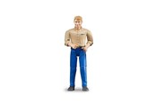 Samochody i pojazdy - Bruder Man light skin blue jeans - BR60006