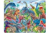 Puzzle - Larsen Puzzles Cheerful Dinosaurs - LA-CZ4