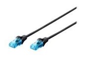 Kabel sieciowy - DIGITUS Professional patch cable - 1 m - black - Czarny - 1m - DK-1512-010/BL