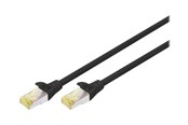 Kabel sieciowy - DIGITUS patch cable - 50 cm - black - Czarny - 0.5m - DK-1644-A-005-BL-10