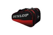 Sport i fitness - Dunlop Padel Bag Paletero Club BLACK/RED - DU325915IONE SIZE