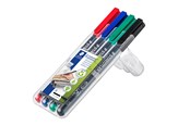 Przybory do pisania i rysowania - Staedtler Universal pen Lumocolor perm B 4pcs - 314 WP4