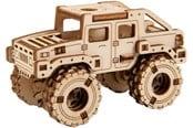 Model do sklejania i skladania - Mobimods WoodenCity Monster Truck Hummer - 5903641494311