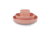 Akcesoria dla niemowląt - Filibabba Silicone dinner set - Peach - FI-SI008