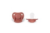 Akcesoria dla niemowląt - Filibabba Pacifiers 2-pack - Coral 0-6 months - FI-PH055