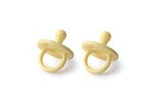 Akcesoria dla niemowlat - Filibabba Silicone pacifier 2-pack - Pale banana - FI-01673