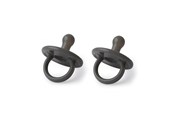 Akcesoria dla niemowlat - Filibabba Silicone pacifier 2-pack - Stone grey - FI-01671