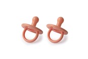 Akcesoria dla niemowlat - Filibabba Silicone pacifier 2-pack - Coral - FI-01667