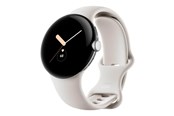 Smartwatch, zegarek i opaska sportowa - Google Pixel Watch - Polished Silver with Chalk Band - GA03182-DE