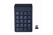 Klawiatura - Gembird Numeric keypad - wireless - Blok numeryczny - Czarny - KPD-W-02