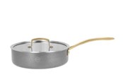 Patelnia - Pillivuyt Gourmet Durance Saucepan with Lid Dia 24 cm Steel - 27363