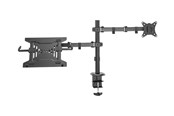 Uchwyty ścienne, uchwyty AV i meble AV - DIGITUS - mounting kit - for monitor / notebook - universal - matte black - Max - recommended for Up to 32" (monitor) / up to 15.6" (notebook) - DA-90436