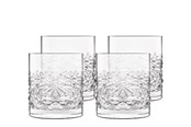 Zastawa stolowa - Luigi Bormioli Mixology textures Water glass/whiskey glass 10 cm 38 cl 4 pcs. Clear - 17355