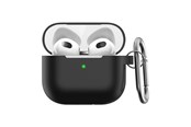 Słuchawki, zestaw słuchawkowy - KeyBudz Elevate Series - Protective silicon cover for your Airpod 3 - AP3_S5_BLK