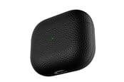 Sluchawki, zestaw sluchawkowy - KeyBudz Artisan Series Leather Case - Handcrafted Leather Case for your Airpods 3 - AP3_S3_BLK