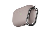 Słuchawki, zestaw słuchawkowy - KeyBudz HyBridShell Series Keychain Case - Premium hard shell triple layer case for your Airpods Pro - APP_S2_PPNK