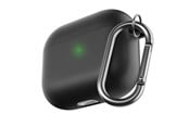 Słuchawki, zestaw słuchawkowy - KeyBudz HyBridShell Series Keychain Case - Premium hard shell triple layer case for your Airpods 3 - AP3_S2_BLK