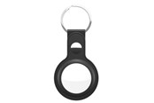 Telefon - Inne akcesoria - KeyBudz Leather Keyring for AirTag 2-pack - AT2_S1_BLK