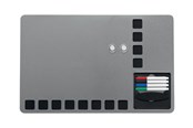 Konferencja i prezentacja - Nobo Quartet combo board - 610 x 390 mm - black silver - 1903812