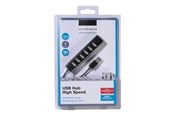 USB hub - Vivanco - hub - 7 ports USB hub - 7 - Czarny - 36661