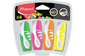 Przybory do pisania i rysowania - Maped Fluo'Peps Pocket Soft Highlighters x4 - 742777