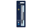 Przybory do pisania i rysowania - Waterman Allure Fountain Pen | Stainless Steel | Fine Nib | Blue Ink - S0174956