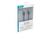 Kabel sieciowy - DIGITUS patch cable - 1 m - black - Czarny - 1m - DB-160144-010-S