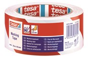 Taśmy i Kleje - tesa Floor Marking Tape 33m x 50m Red-White - 60760-00088-15