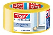 Tasmy i Kleje - tesa Masking sPVC Plastering Tape 33m x 50mm Yellow - 66001-00001-00