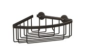 Akcesoria lazienkowe - tesa Aluxx Black corner basket self-adhesive - 40505-00000-00
