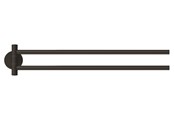 Akcesoria łazienkowe - tesa Moon Black two-armed towel holder self-adhesive - 40562-00000-00