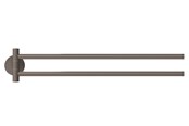 Akcesoria łazienkowe - tesa Moon Grey two-armed towel holder self-adhesive - 40582-00000-00