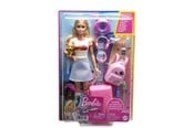Lalki i akcesoria - Barbie Travel Set With Puppy - HJY18